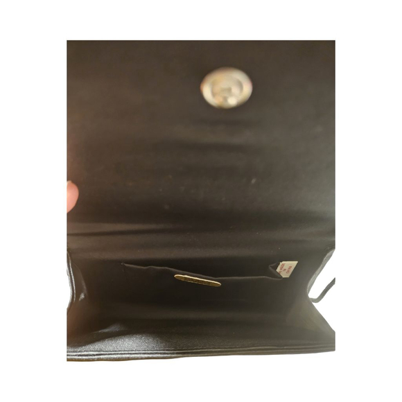 Carla Marchi | Butterfly Beaded Black Evening Clutch with Braided Strap - Picture 6 of 10